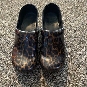 "Professional" Leopard Dansko Clogs